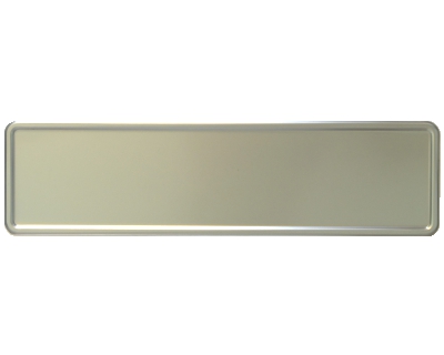 Nameplate silver 340 x 90 mm